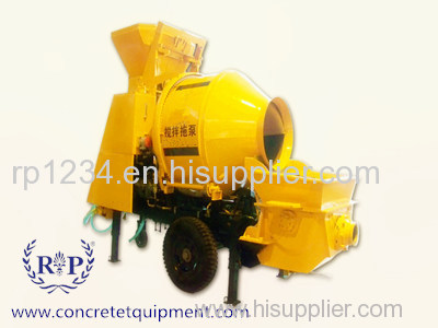 Concrete mixer drum with pumping
