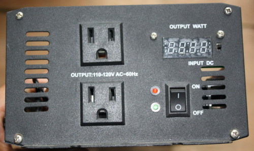 Dual sockets pure sine wave 1500W power inverter