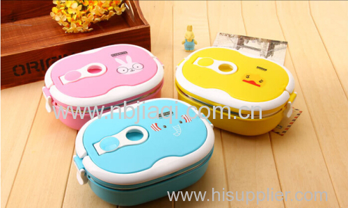 beautiful animal picture plastic lunch box/wild boxes