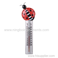 beetle shape garden thermometer