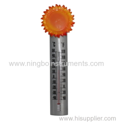 sunflower garden thermometer; garden thermometer