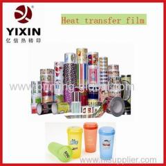 Heat transfer plastic cup film
