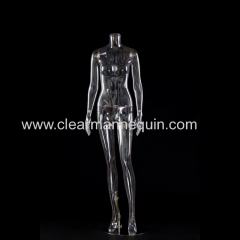 Headless female PC transparent dress making mannequin