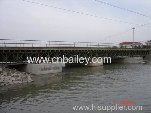 Temporary Bailey River Steel bridge