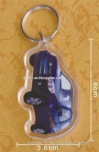 car shape acrylic keychain