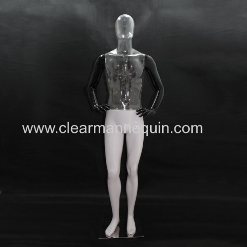 Creative idea black and white PC male mannequin displays