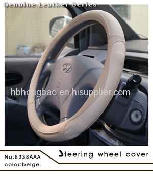 Automobile accessories genuine leather steering cover for car