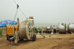 Hand line rope lifting pully block for lifting operation in line construction