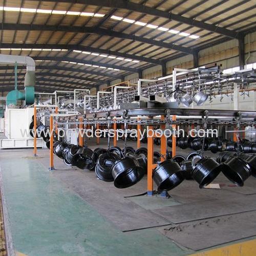 aluminum wheel powder coating line