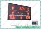 Red Led Electronic Basketball Scoreboard With CE RoHS FCC , 1.5m x 1m