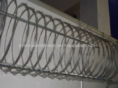 Razor Barbed Wire or Flat Concertina Razor Barbed Wire for cottage and society fence,and other private buldings