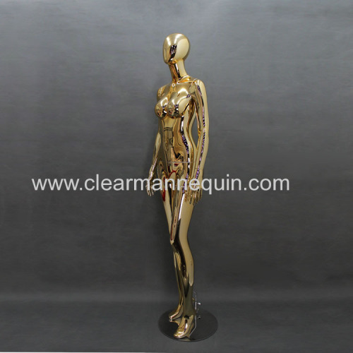 Female golden plated PC mannequin body