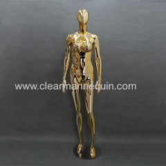 Female golden plated PC mannequin body