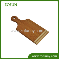Fashionable design bamboo cutting board with handle