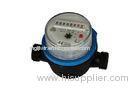 Single Jet Dry Type Plastic Residential Water Meters , Clear Reading and Easy Install