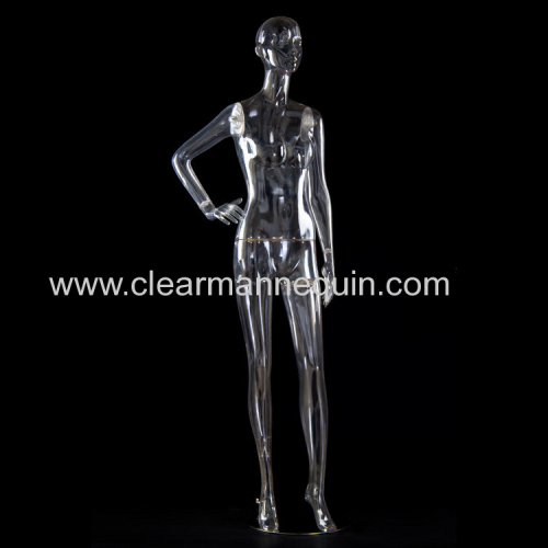 Female face plastic manikin or mannequin