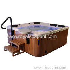 portable acrylic 3 loungers Hot Tub outdoor spa with 162 Jets