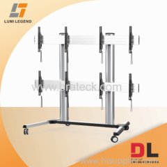 Four screens video wall carts fit for 45