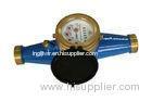 Blue Vane Wheel Cold Water Flow Meter , High Precision 0.0001 - 99999 m3 Reading
