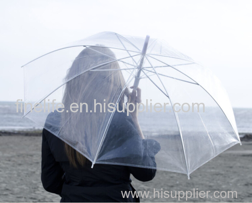 High quality auto open apollo shape transparent umbrella