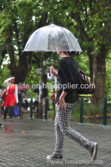 High quality auto open apollo shape transparent umbrella