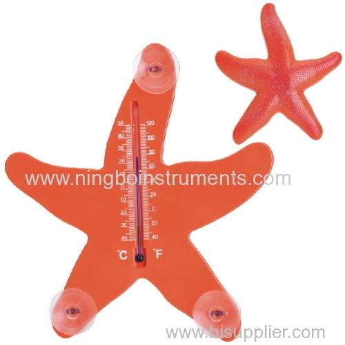Starfish Window Thermometer; Animal Window Thermometer
