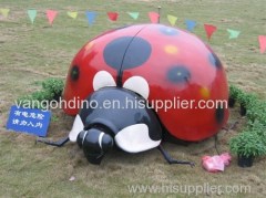 park decoration fiberglass ladybird