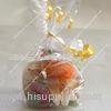 Cakes Clear Printed Opp Block Bottom Bags Customized Size With Side Gusset
