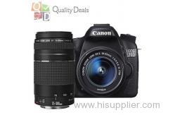 NEW Canon EOS 70D 18-55mm IS STM + 75-300mm III Twin Lens 1 Year Warranty