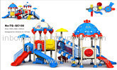 Kids Used Attractive Amusement Park Equipment Plastic Outdoor Playground Equipment Items