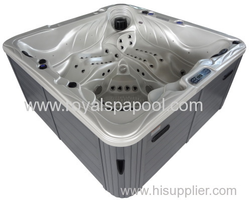 Comfortable outdoor spa hot tub