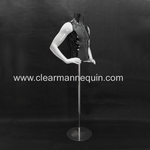 PC male clear mannequin half body