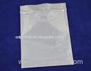 Grip Sealed Plain Zipper Pouch Packaging Aluminium Foil With Clear Window