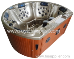 European Balboa round hot tub freestanding outdoor spa