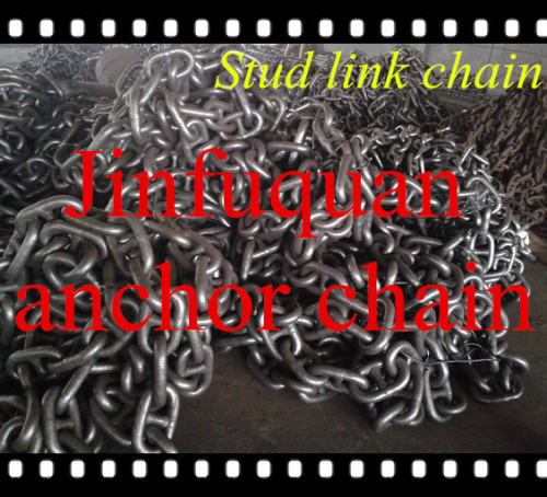 black painted anchor chain with stud