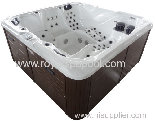 100 JETS USA acrylic outdoor spa steel whirlpool with pop up TV