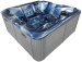 100 JETS USA acrylic outdoor spa steel whirlpool with pop up TV