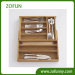 Functional bamboo drawer organizer / cutlery Tray