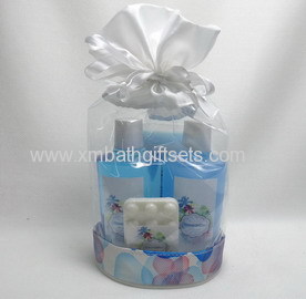 bath gift sets blue