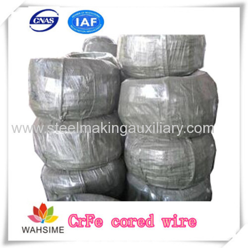 FeCr Cored wire smelting steelmaking auxiliary free sample China manufacturer price
