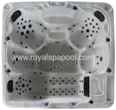 Square outdoor spa hot tub bathtub