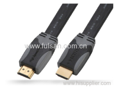 colorful HDMI Flat Cable Full HD 1080P Gold Plated 1.5m