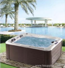 Freestanding hot tub hydro outdoor spa with led light