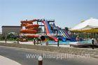 Commercial Huge Toddler Water Slide , Custom Pool Water Slides 4 Lines 6mm - 8mm