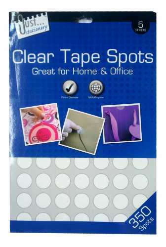 clear tape spots sticker