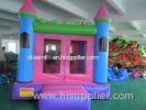 Various Colors 0.55mm PVC tarpaulin Inflatable Bouncy Castle Strong Net Fabric Inside
