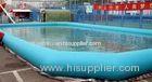 Blue color 7 x 6 meter PVC tarpaulin kids inflatable swimming pools for zorb ball
