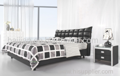 simple leather bed modern king size bedroom set