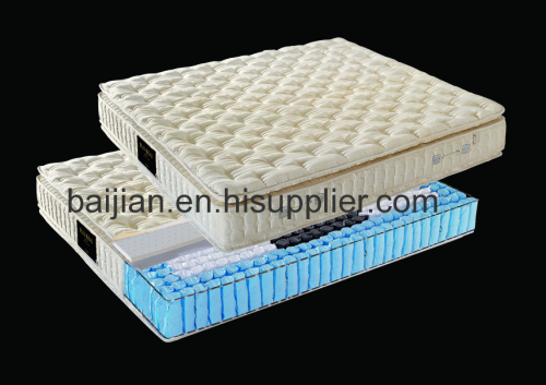 high quality latex five zone pocket spring mattress