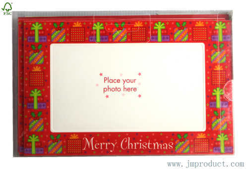 merry Christmas photo frame card